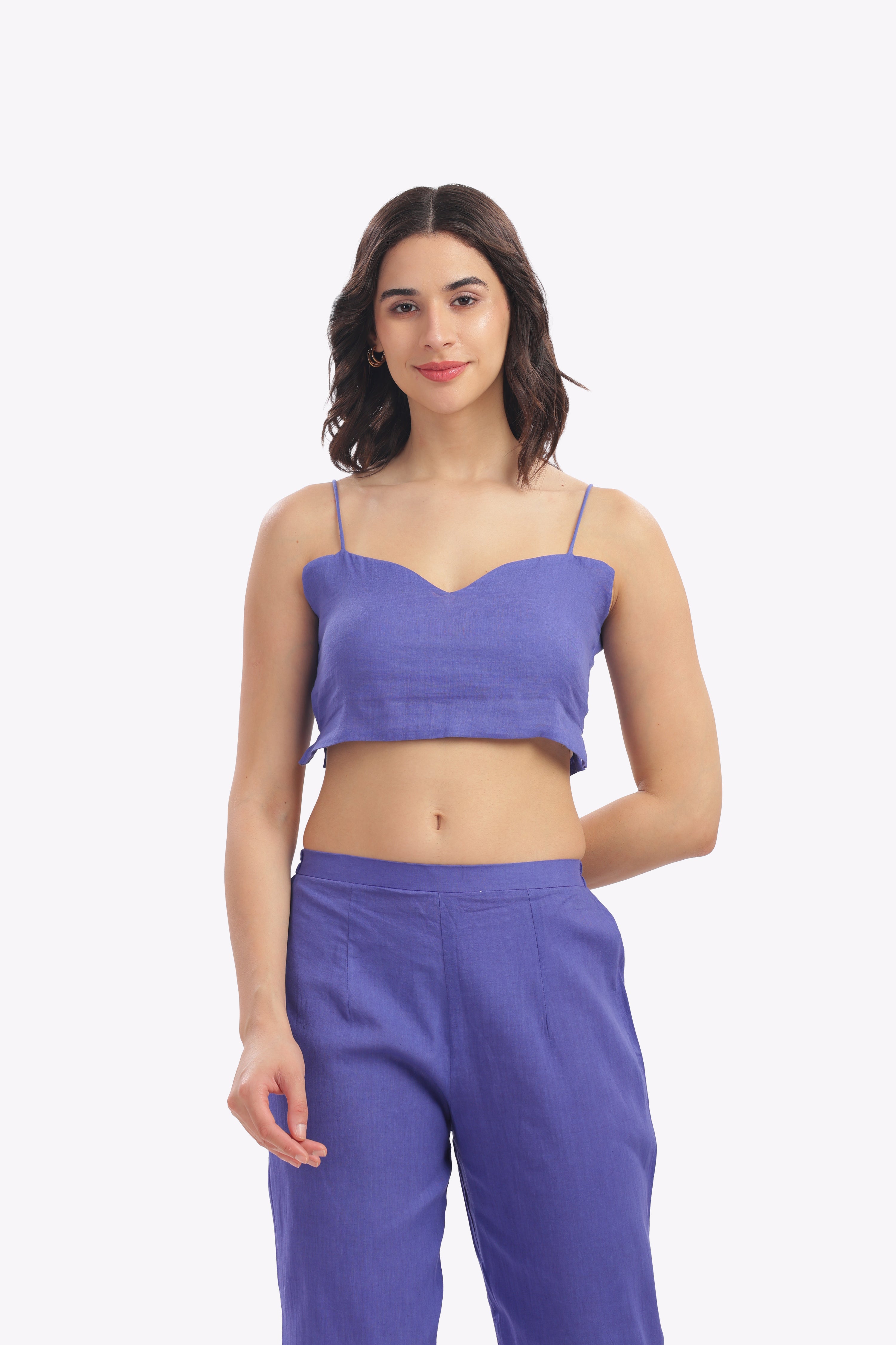 Purple Polka Dot Short Kurta