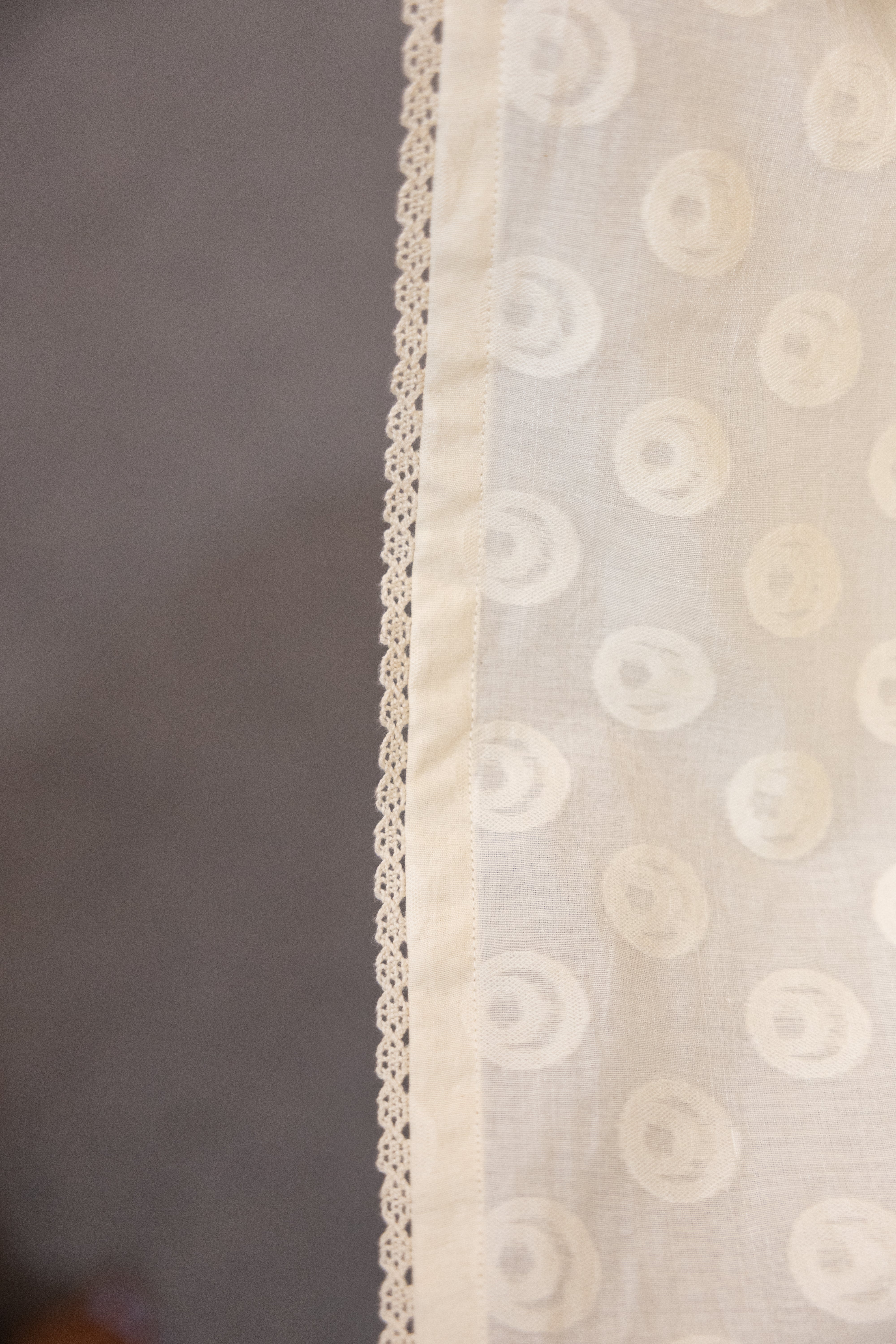 Off White Textured Chanderi Silk Kurta