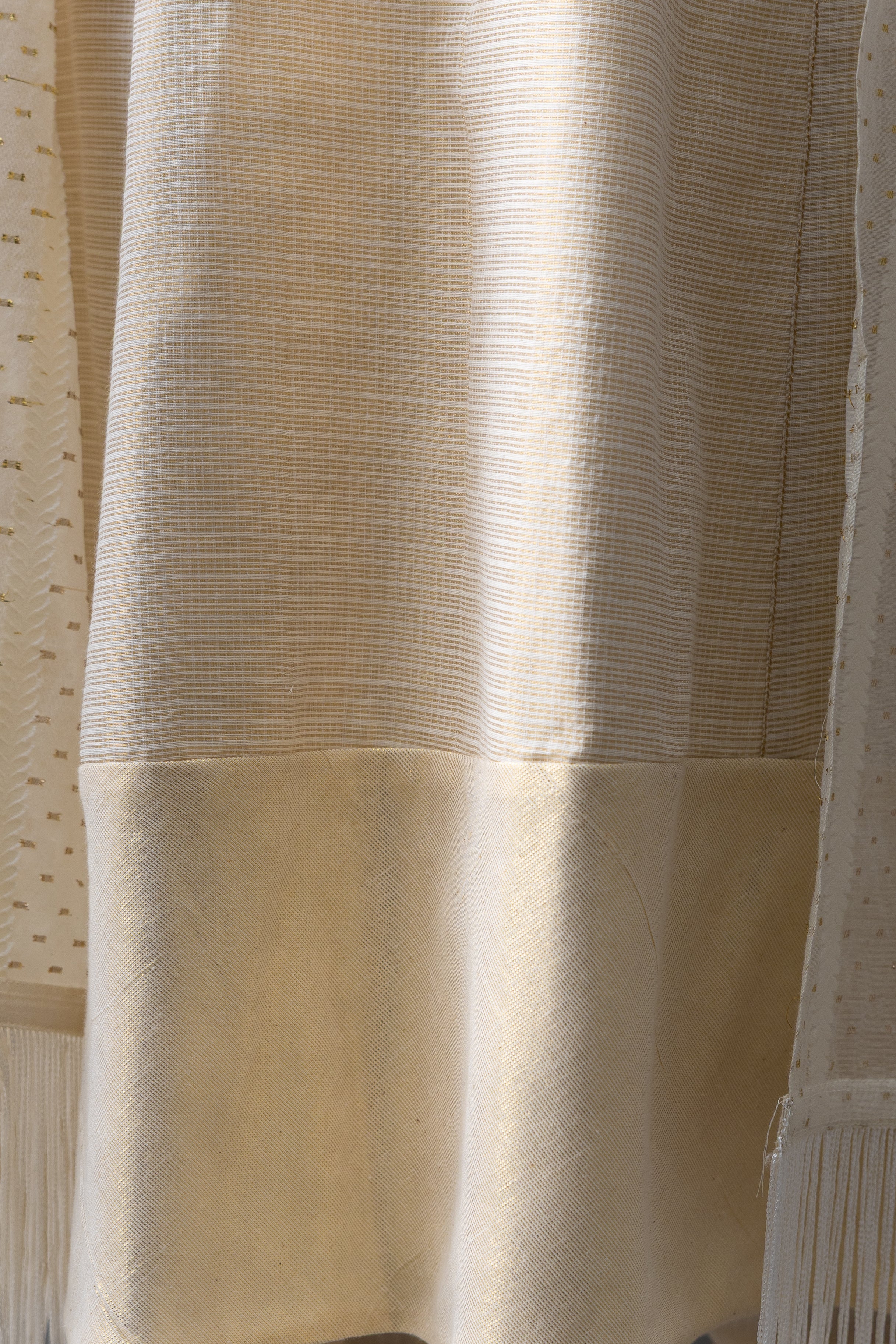 Golden A-Line Anarkali with Hand Embroidery