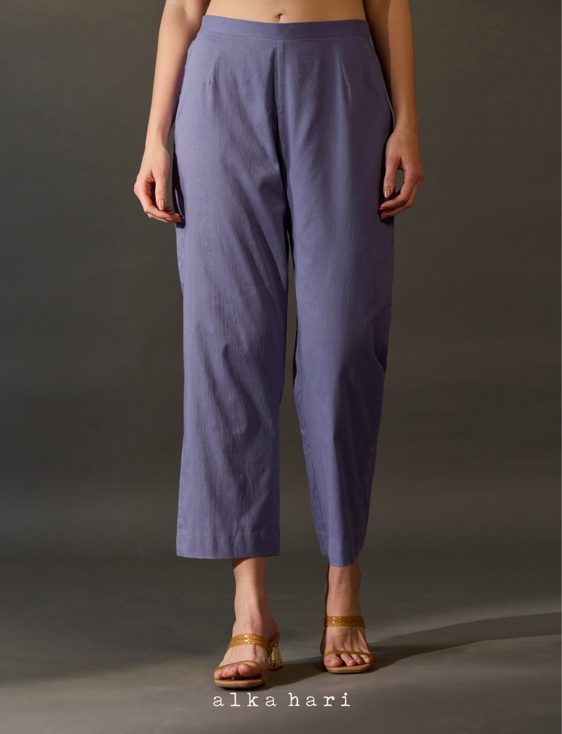 Purple Grey Palazzo Pants