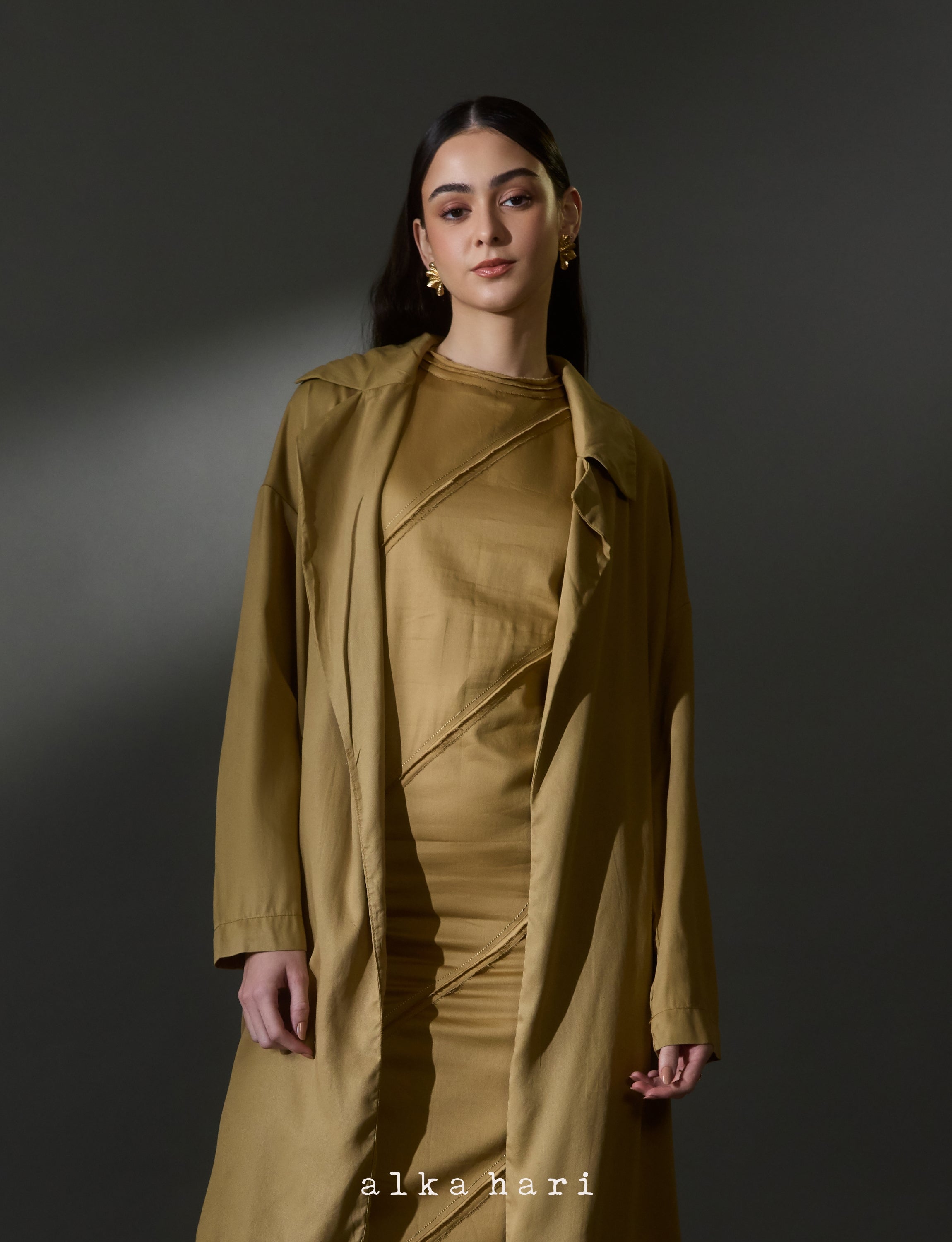 Beige Cotton Satin Jacket