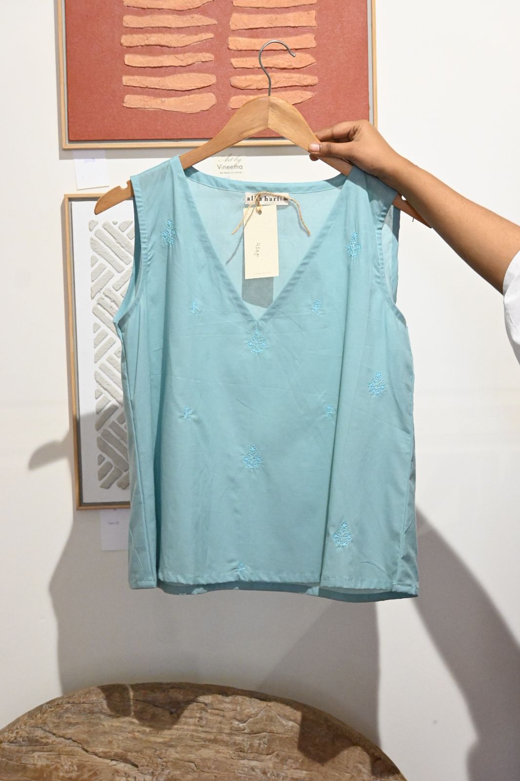 Light Blue Short Top