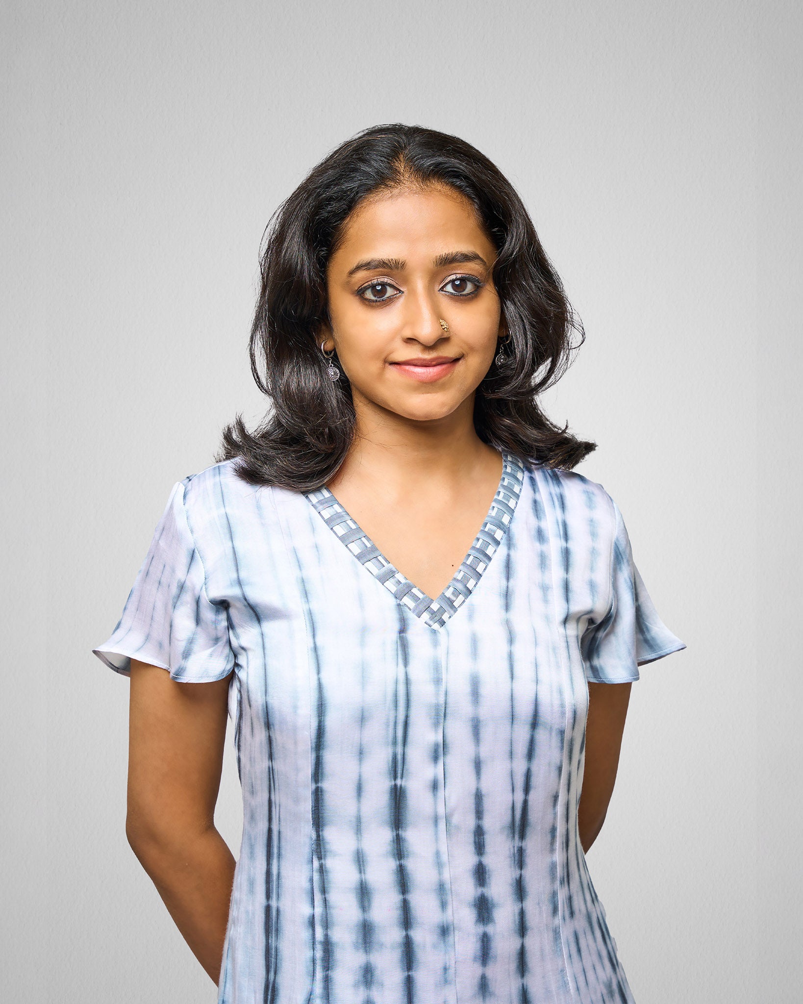 Ombre modal silk dress