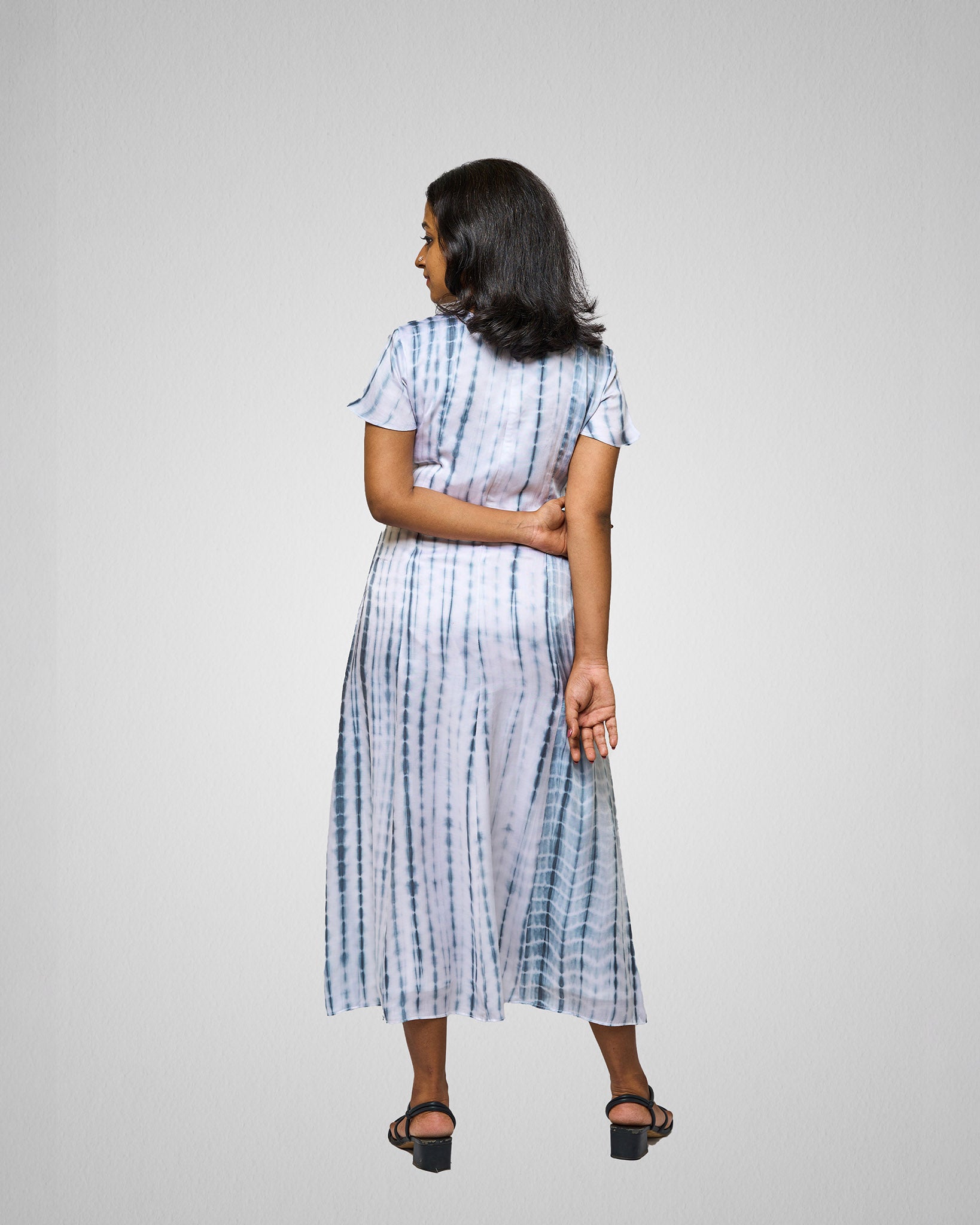 Ombre modal silk dress