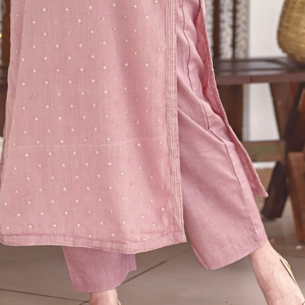 Nude Pink Palazzo Pant