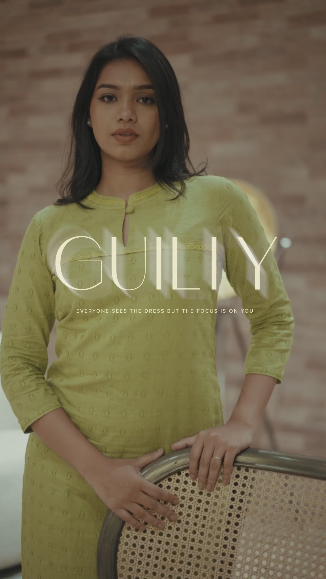 Light Green Kurta with Yoke Detail