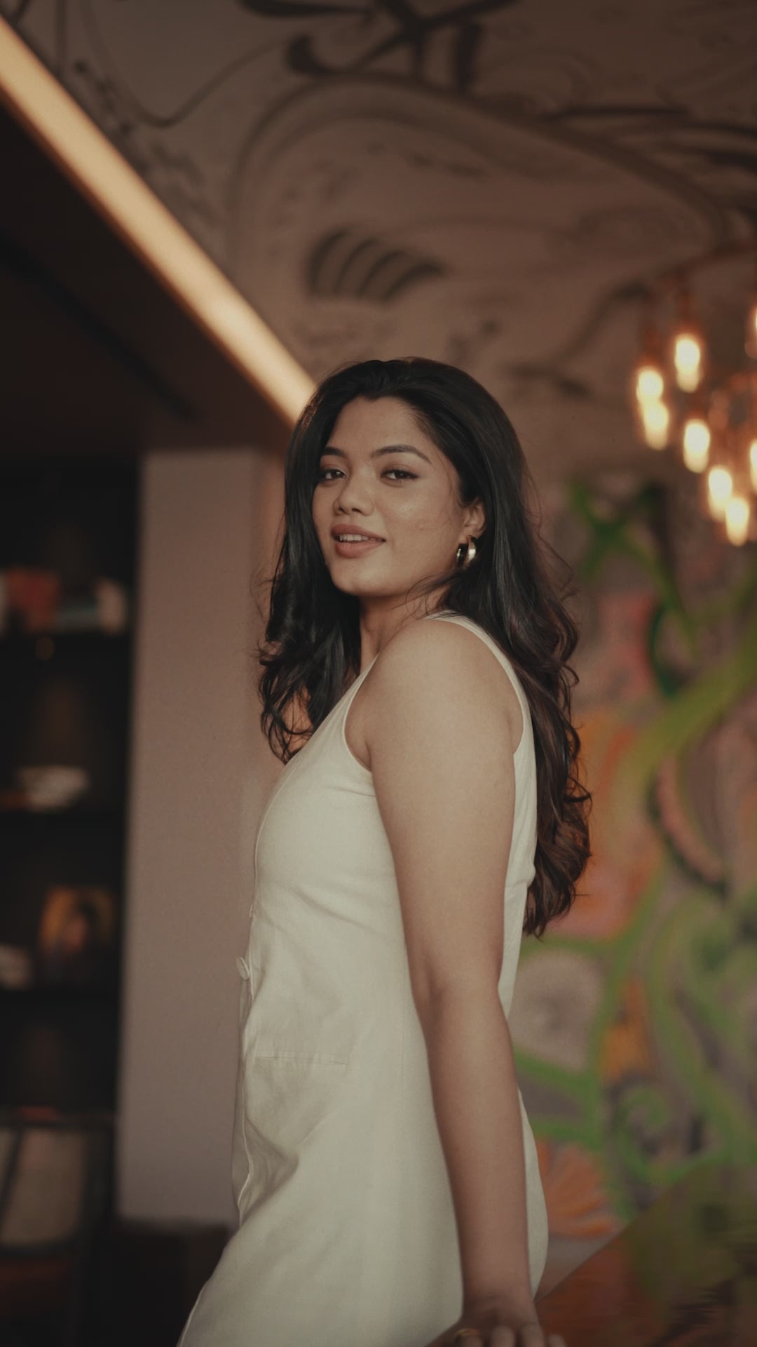 Off White Dress with Pockets