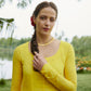 Yellow sequin anarkali