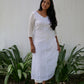 Pintucks and ruffle kurta
