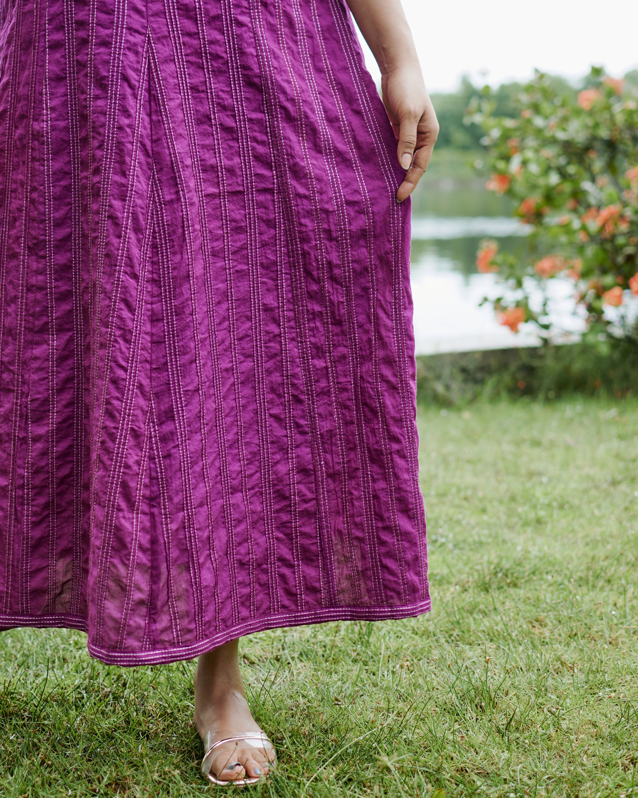 Violet Pintuck Anarkali