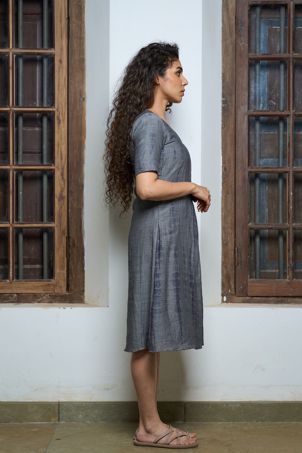 Tie and dye A line dress